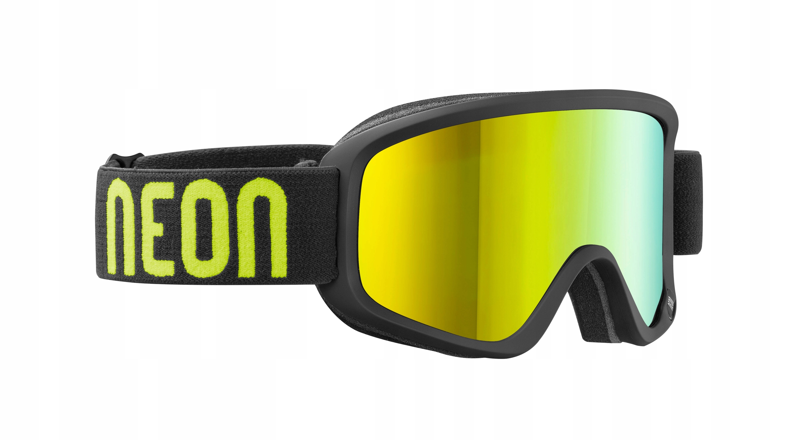 Lyžařské Brýle Neon Zeta Black Yellow Mirror Gold CAT3