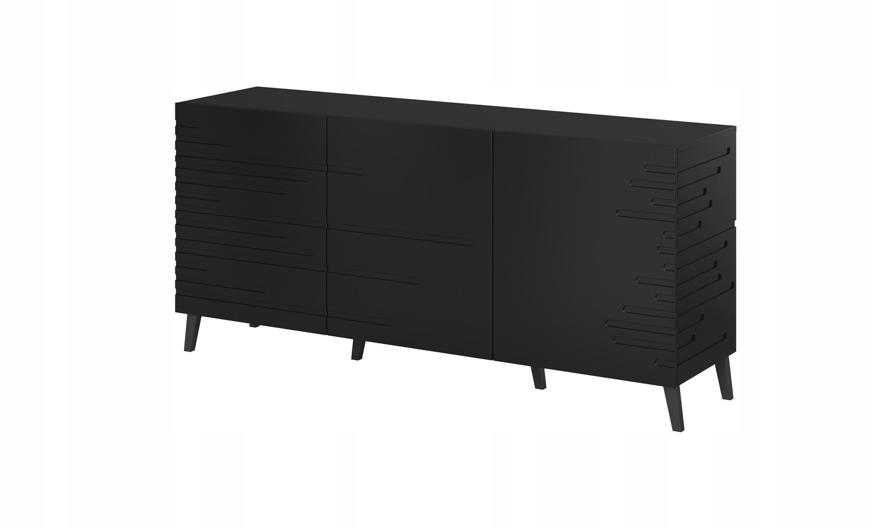 Komoda Nova 155x40x72 czarny mat