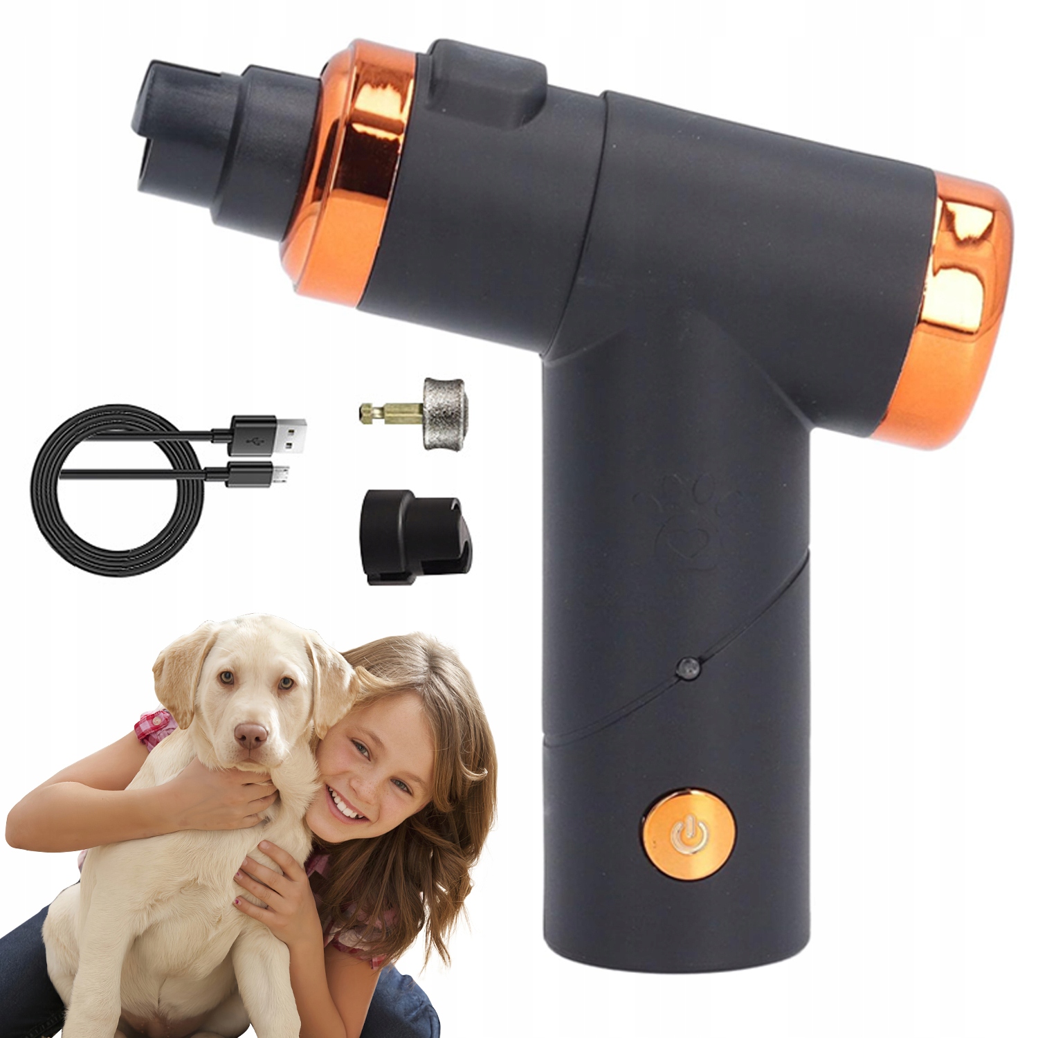 Levně Frézka Na Drápky Elektrický Pilník Pro Zvířata Psy Kočky Bruska