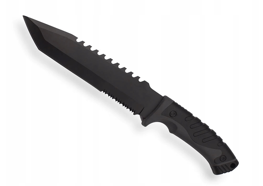 Nóż Typu Rambo Myśliwski Wojskowy 32 CM Survival Bushcraft Do Lasu Kabura