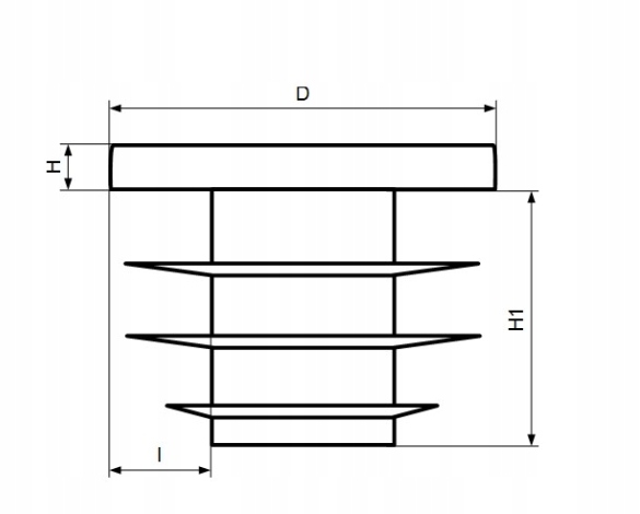 Zaślepka na profil zatyczka rur Fi 25 20SZT CZARNA Marka Bo-plast