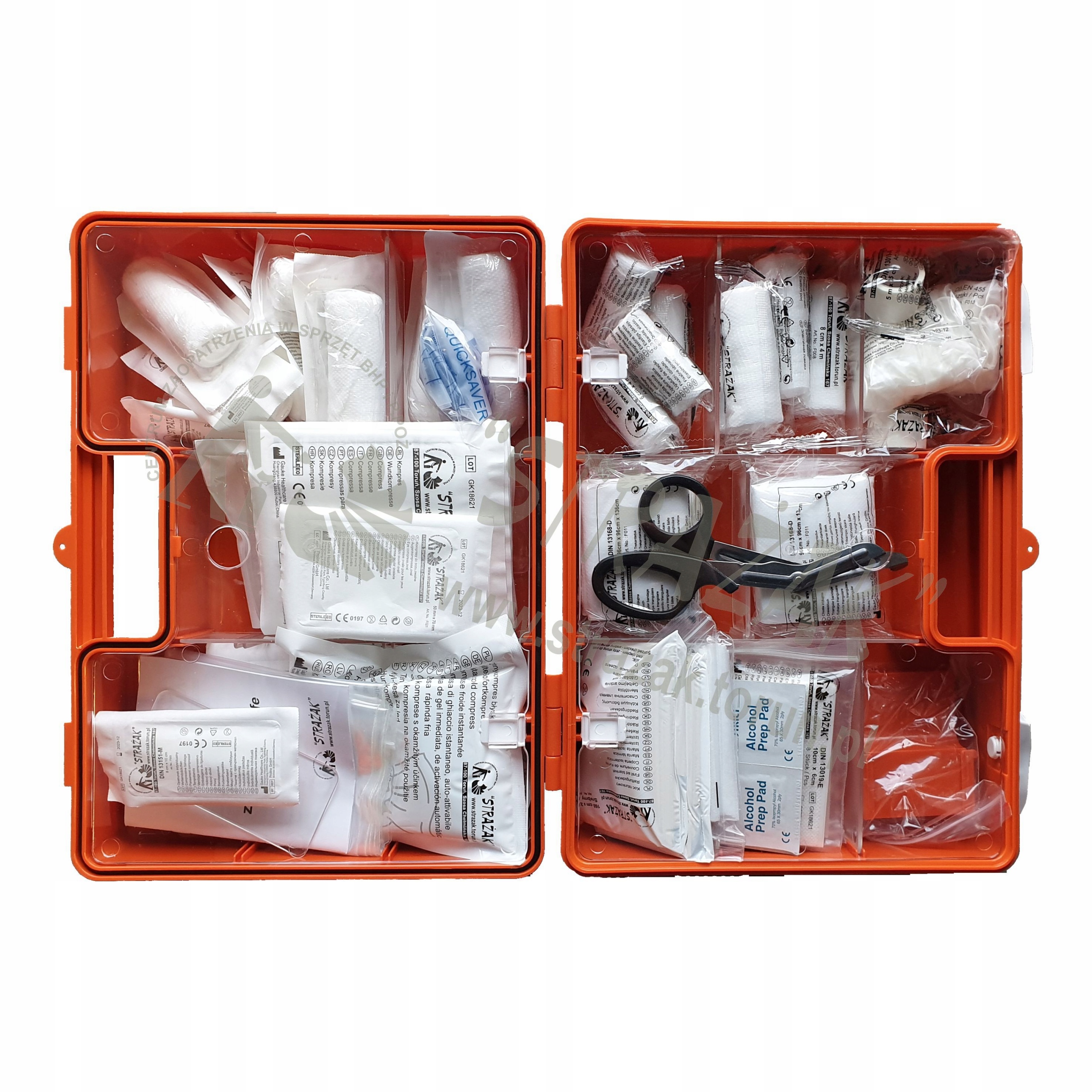Apteczka walizka ZAKŁADOWA PRZEMYSŁOWA APK18 DIN13169 PODWÓJNY WKŁAD MEGA Marka inna