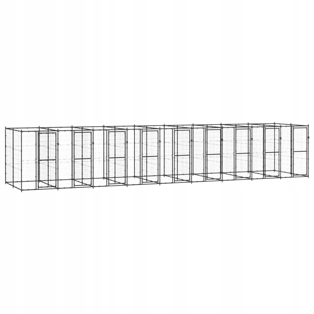 Levně Venkovní psí kotec ocel 21,78 m²
