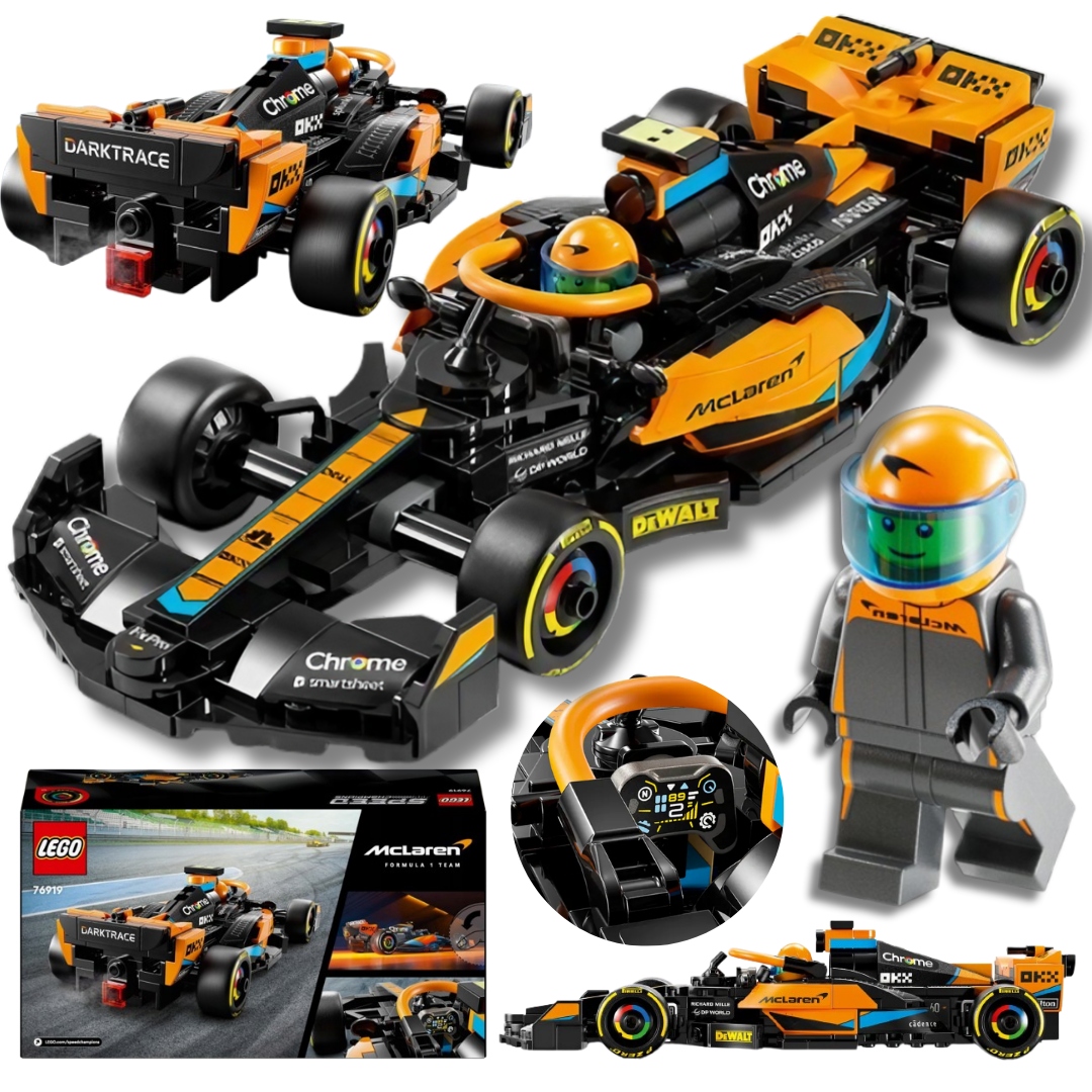 Lego McLaren F1 Bolid Samochód Wyścigowy Speed Champions Model Formuła 1