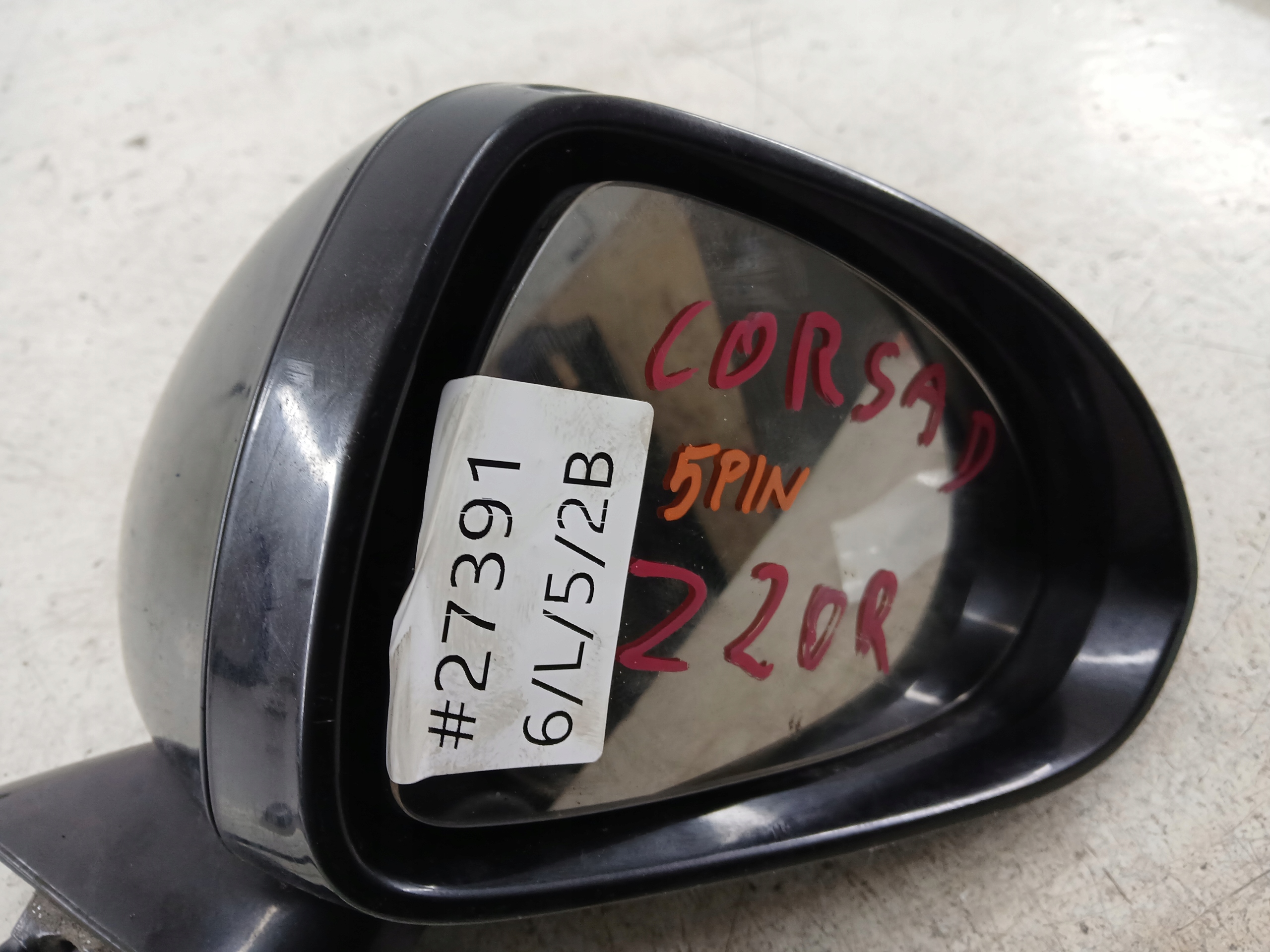 OPEL CORSA D mirror right Z20R 5 PIN
