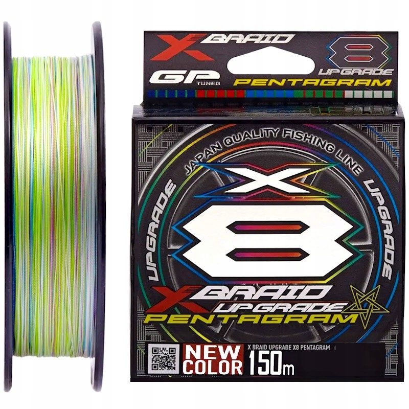 Plecionka Spinningowa Ygk X-Braid X8 Pentagram 1.0PE 0.165mm 10kg 150m