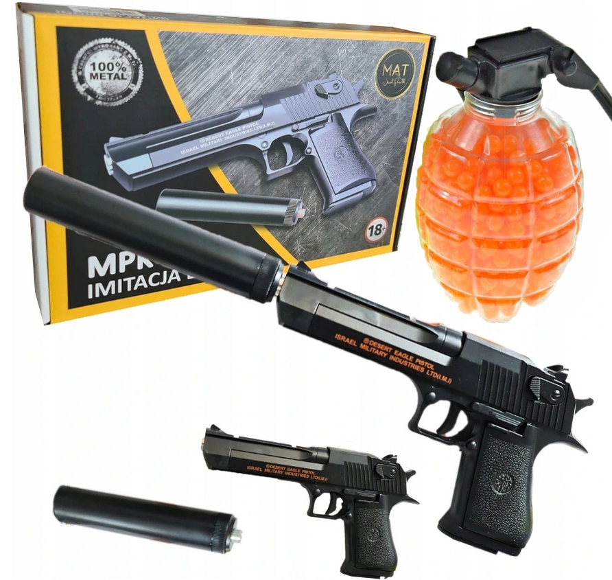 

Pistolet Metalowy Glock Replika Kulki
