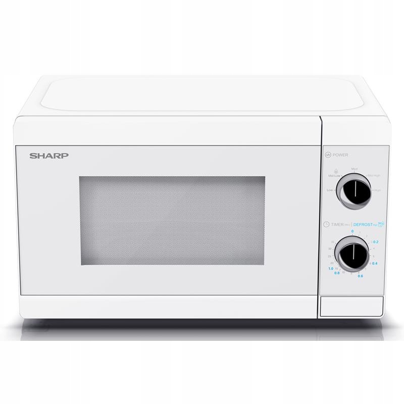 Kuchenka mikrofalowa wolnostojąca Sharp YC-MS01E-C biała prosta obsługa Stan opakowania oryginalne