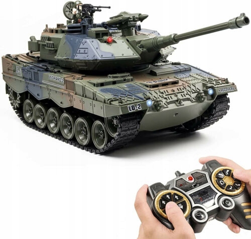

Czołg Zdalnie Sterowany Rc Leopard Dymi Strzela