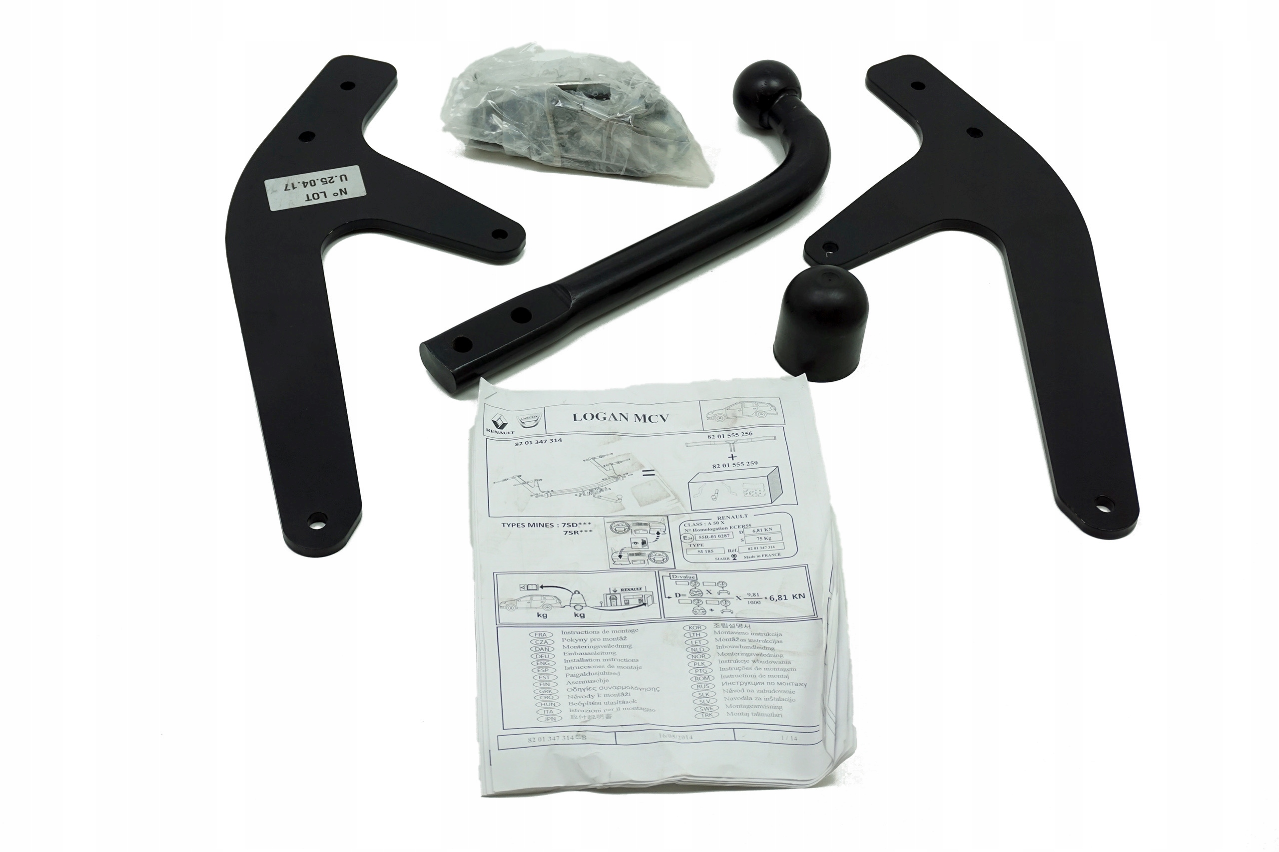 Oe montážna sada háku hák guľa Dacia Logan II MCV
