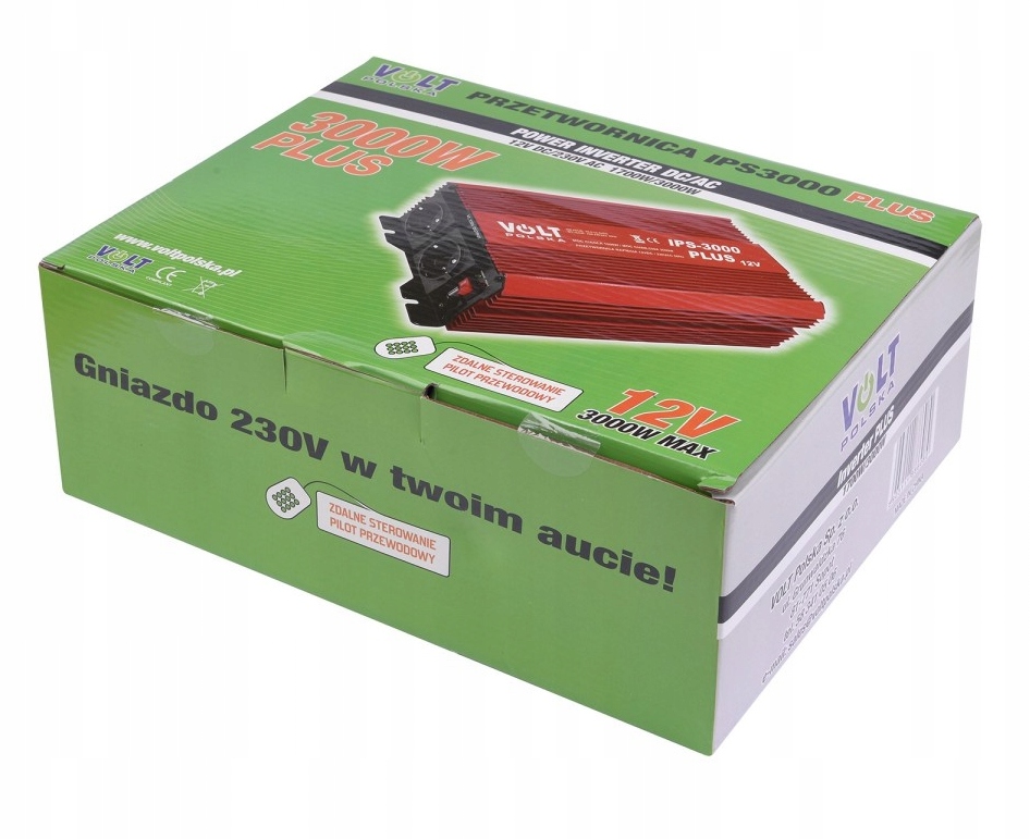 PRZETWORNICA NAPIECIA samochodowa 12V 230V 3000W Brand Volt
