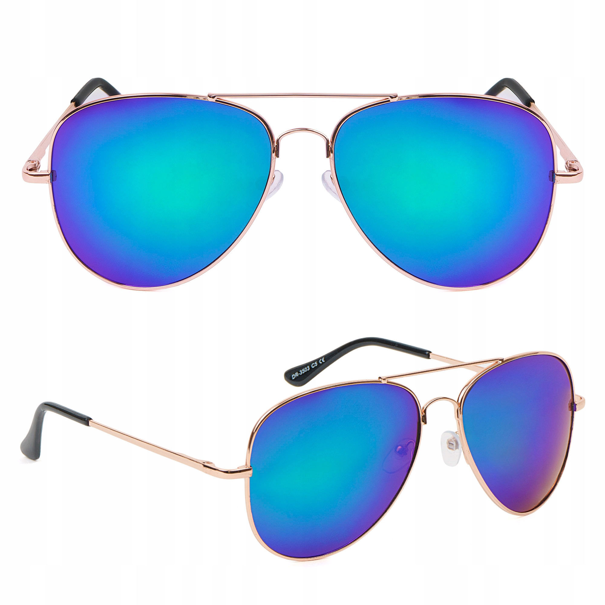

Okulary Przeciwsłoneczne Lustrzane Pilotki Aviator