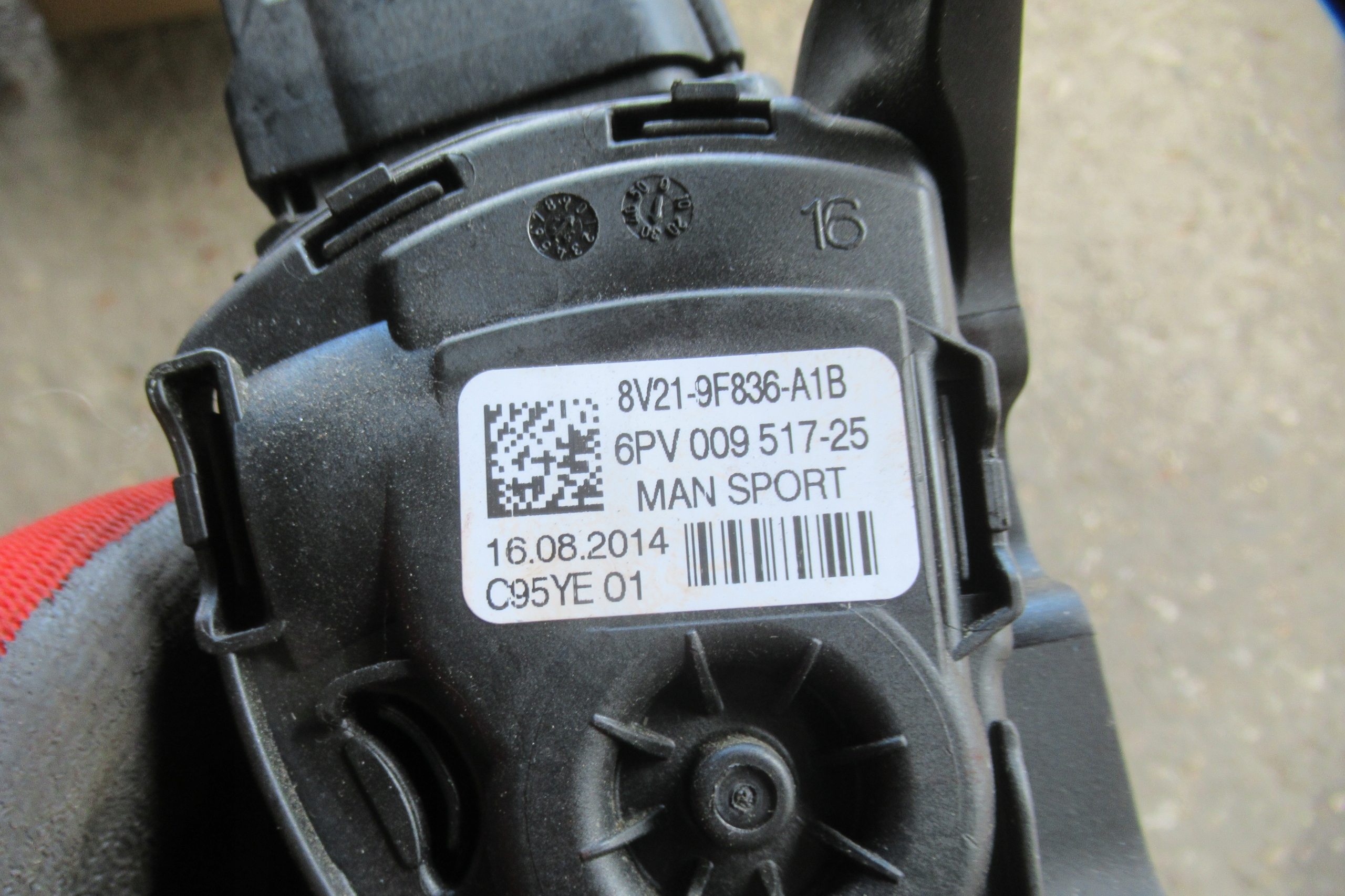 FORD FIESTA MK7 1.0 EB potentiometer Gas
