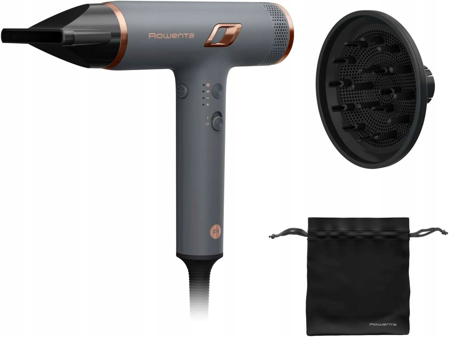 Fén vlasů Rowenta Maestria Nano 1700 W šedá/růžové zlato HY8120F0