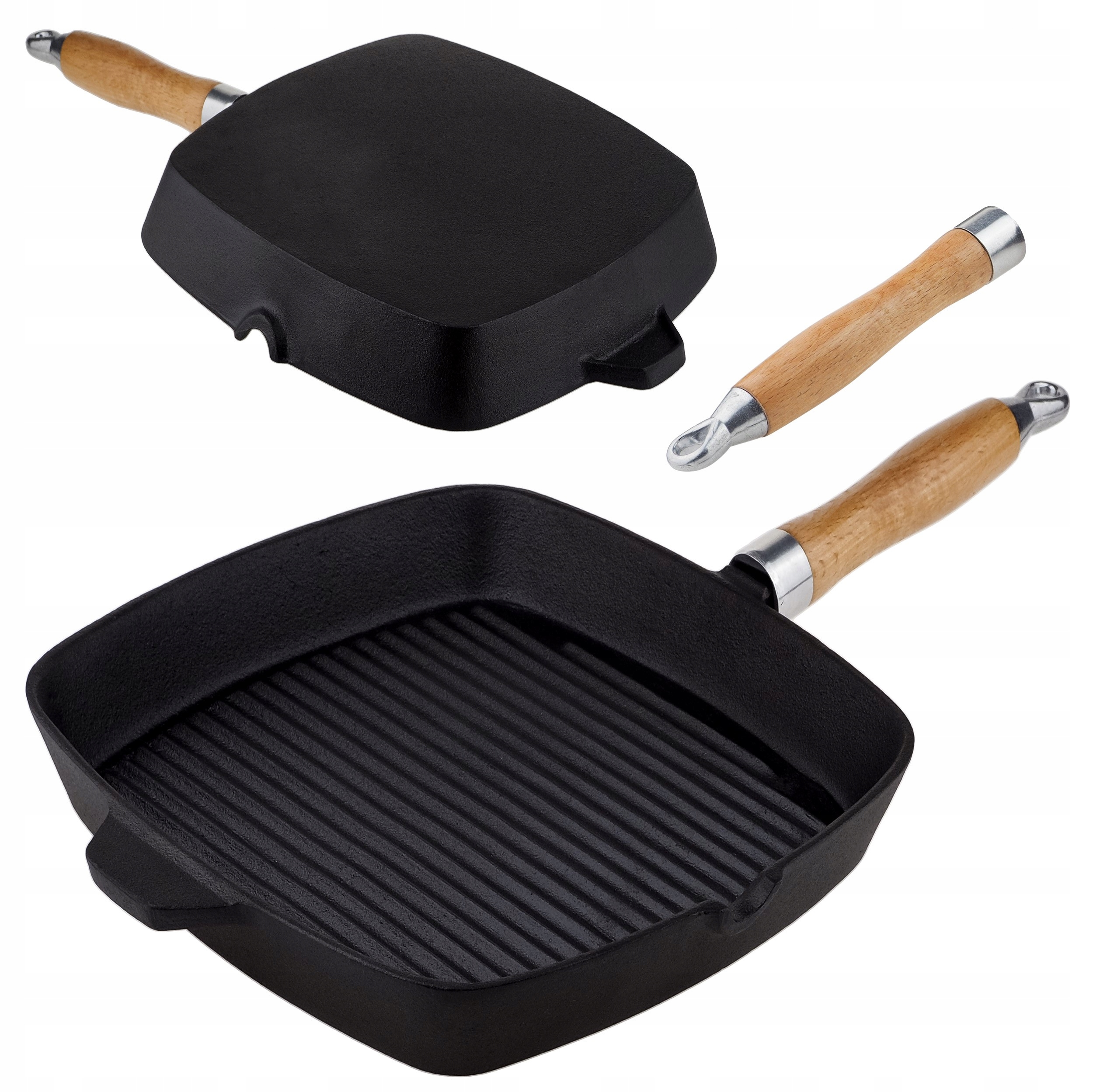 

Patelnia Żeliwna Grillowa Ciężka 26x26 Grill 1108