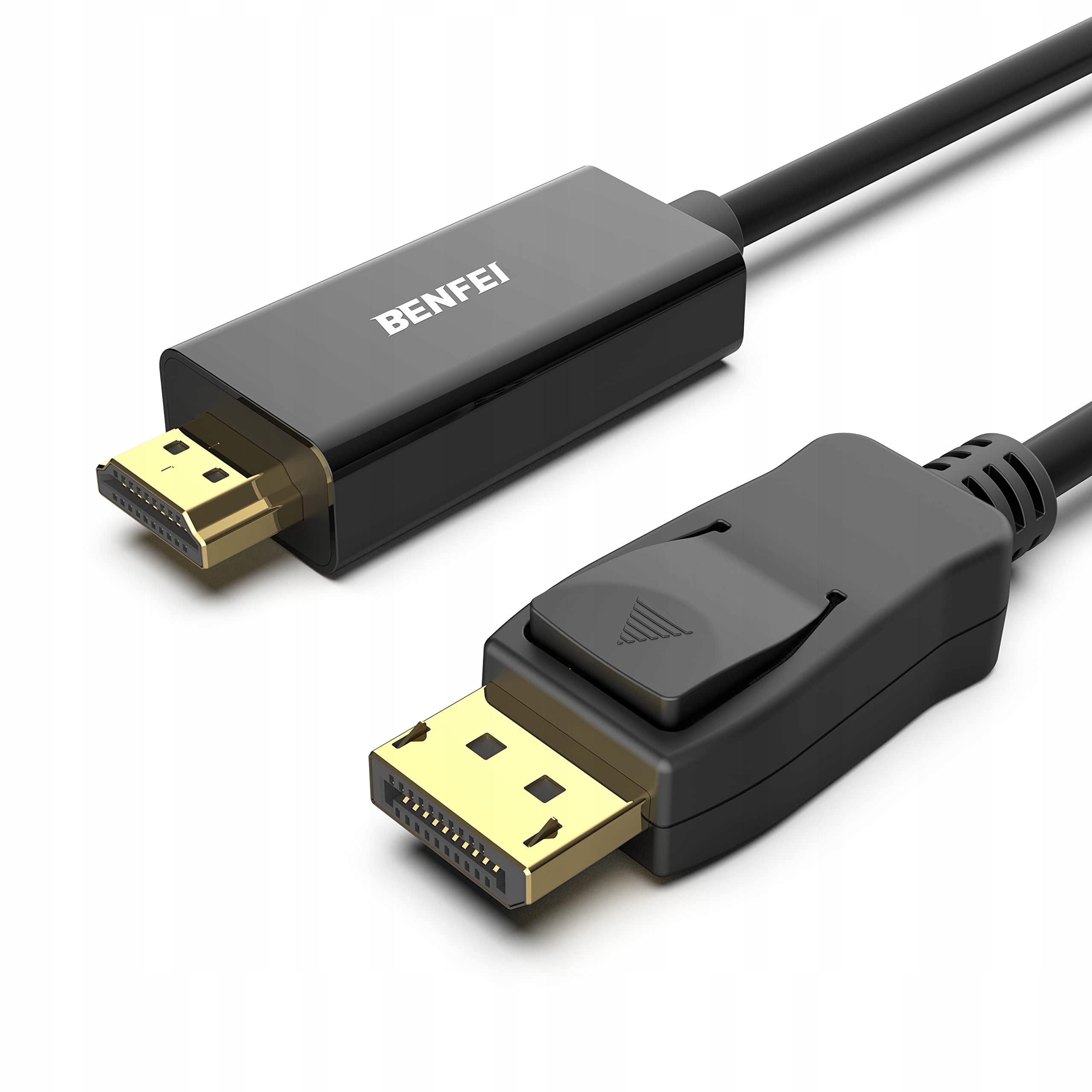 Benfei kabel 4K DisplayPort do Hdmi jednokierunkowy 1,8 m czarny Benfei