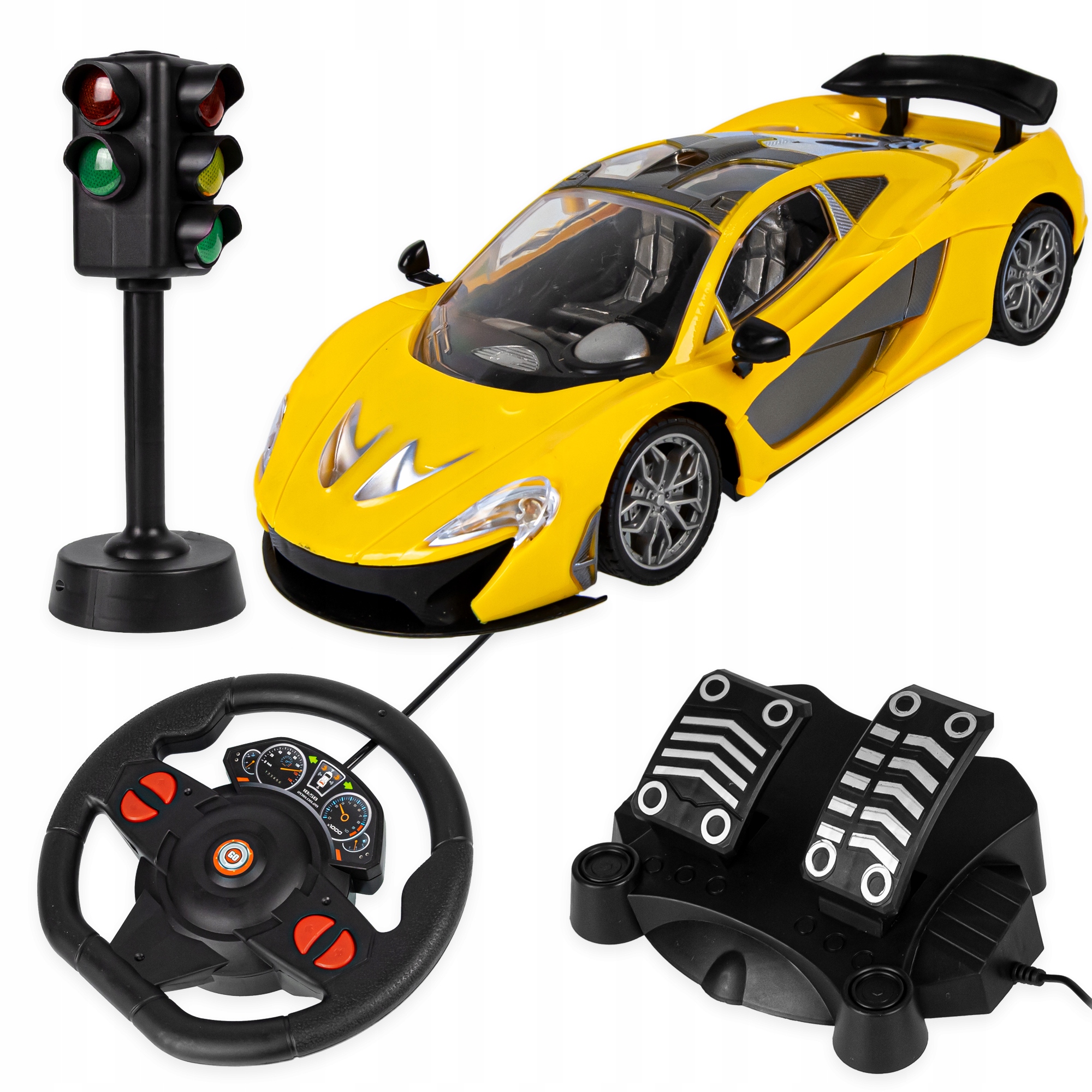 

Samochód sterowany auto Rc pilot kierownica pedały