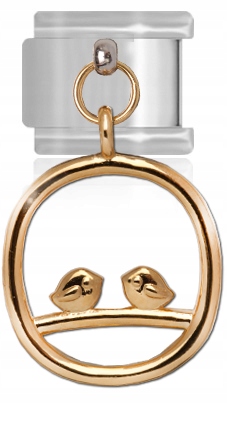 Ogniwo moduł link MAYBEME ZŁOTE PTASZKI wiszące