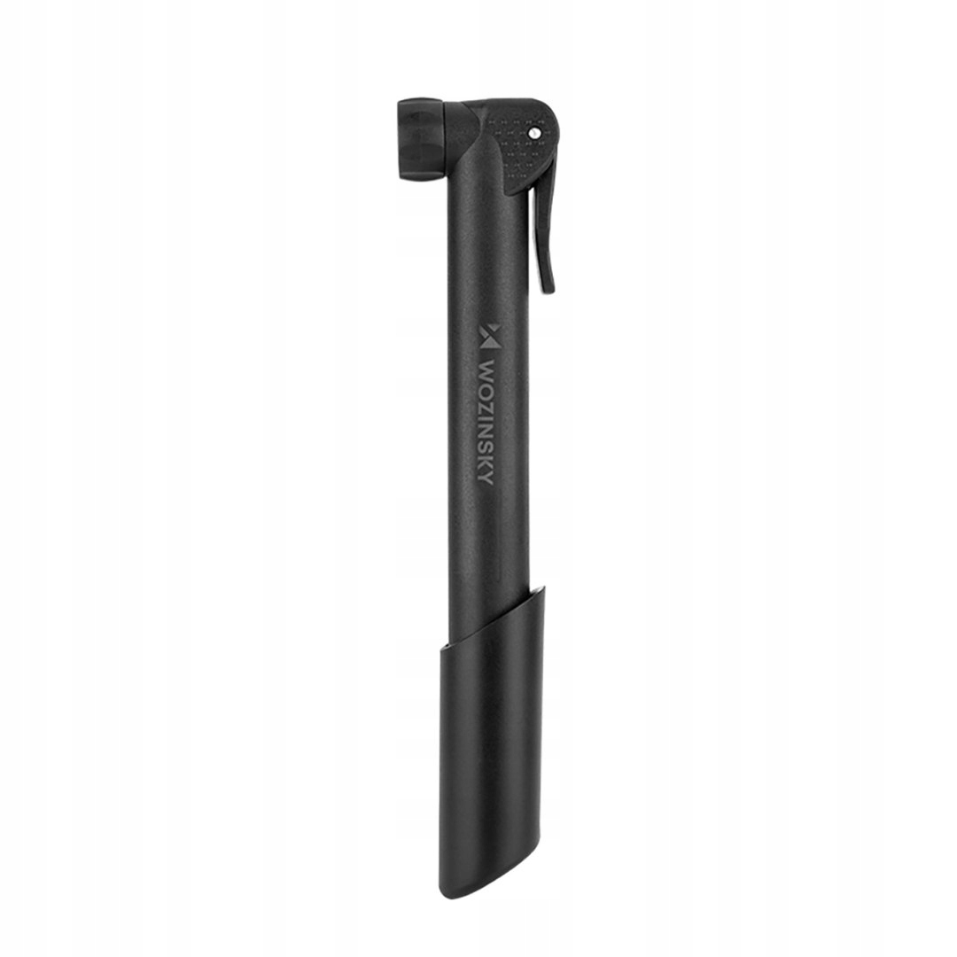 Pompka rowerowa ręczna kompaktowa 80 Psi 5.5 bar czarna