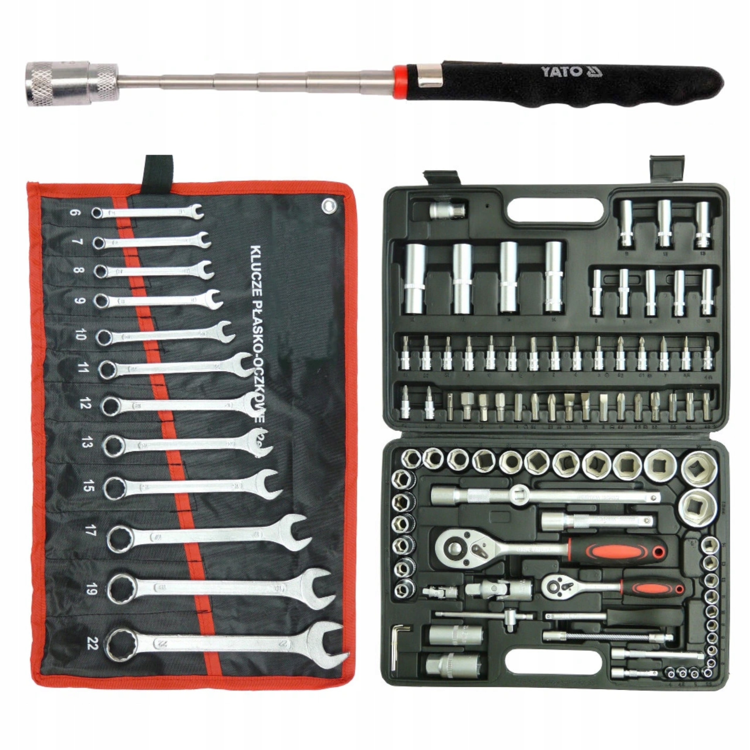 

Zestaw Klucze Nasadowych Nasadowe 108+ 6-22 Yato