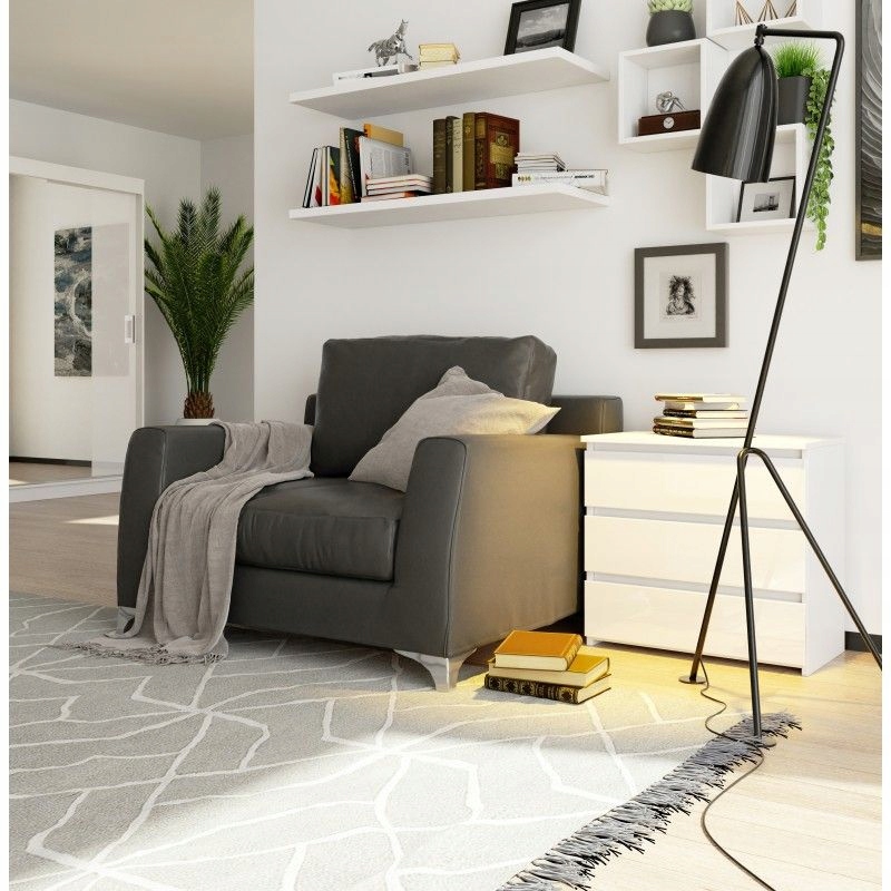 SZAFKA NOCNA STOLIK NOCNY 60x35x57cm WYSOKI POŁYSK komoda szafka szuflady Marka inna