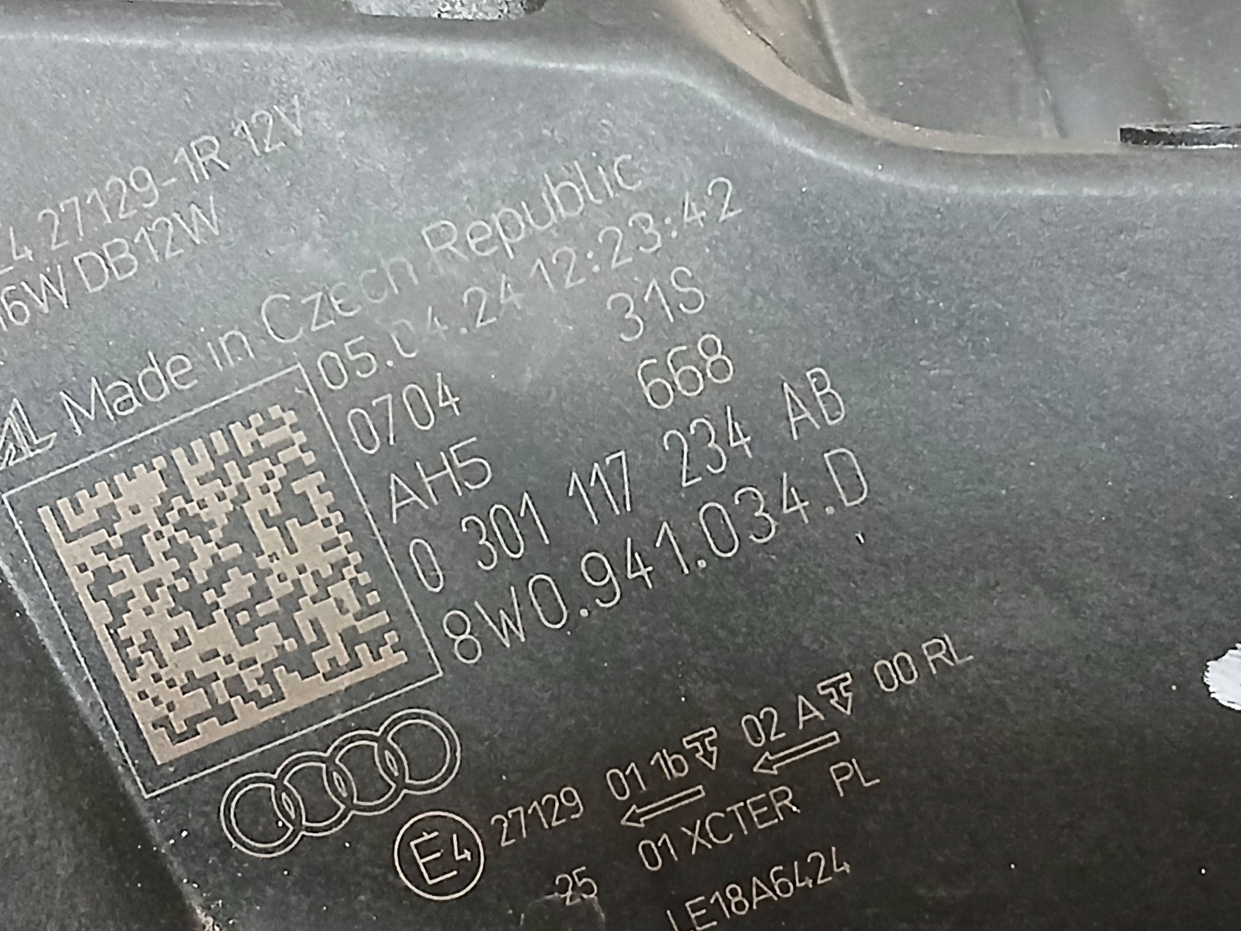 light front right AUDI A4 B9 8W LIFT 19- FULL LED 8W0941034D
