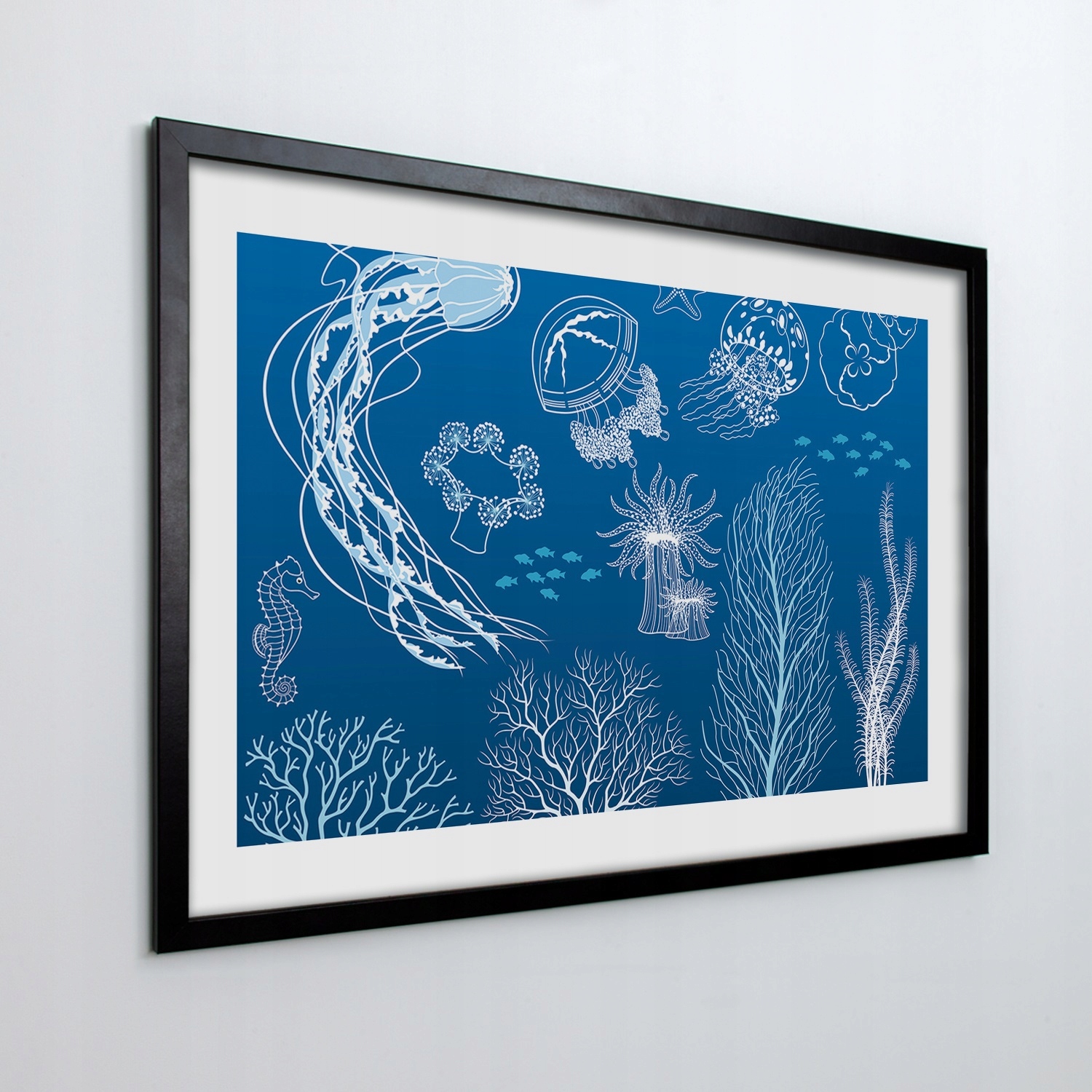 Obraz v rámu na zeď Rostliny útes medúza 70x50