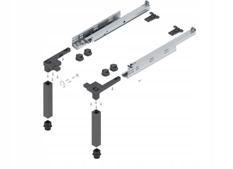 Sada Space Step Blum Z95.4600 výsuvný schod Blumotion pod sokl L460 m