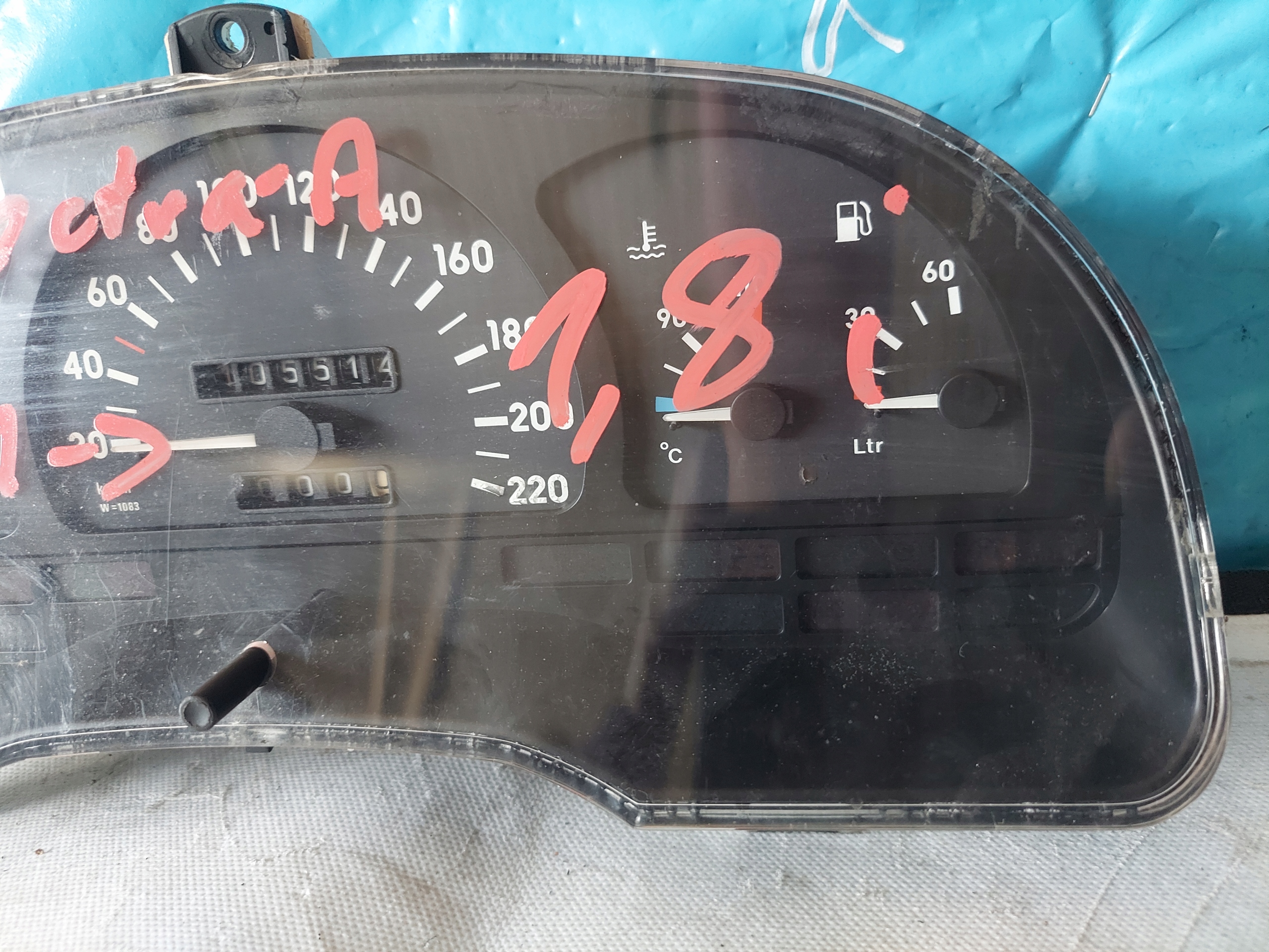 dials clock VECTRA A 1.8 B 90356284GC