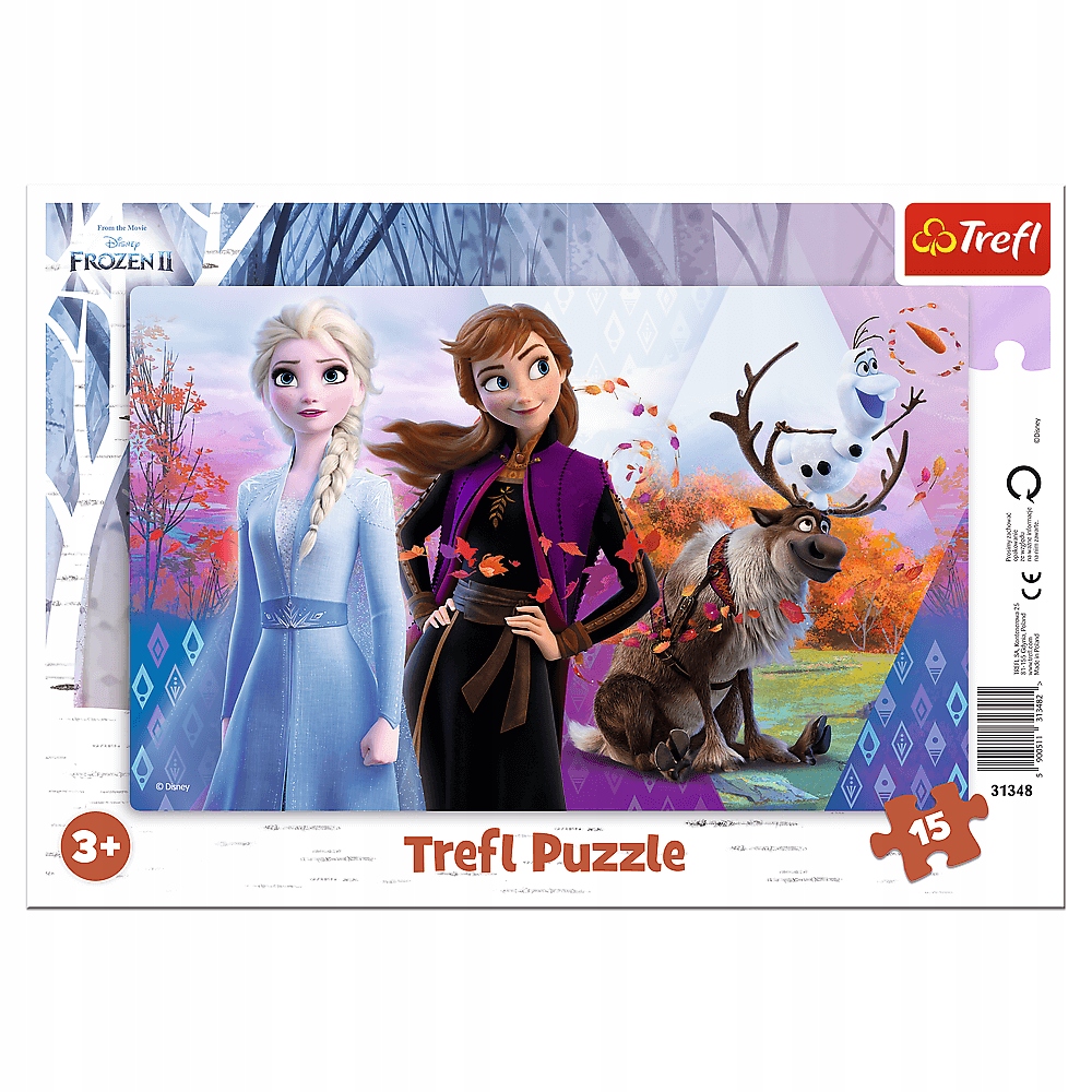 

Puzzle Ramkowe 15 El Anna i Elsa, Trefl 31348