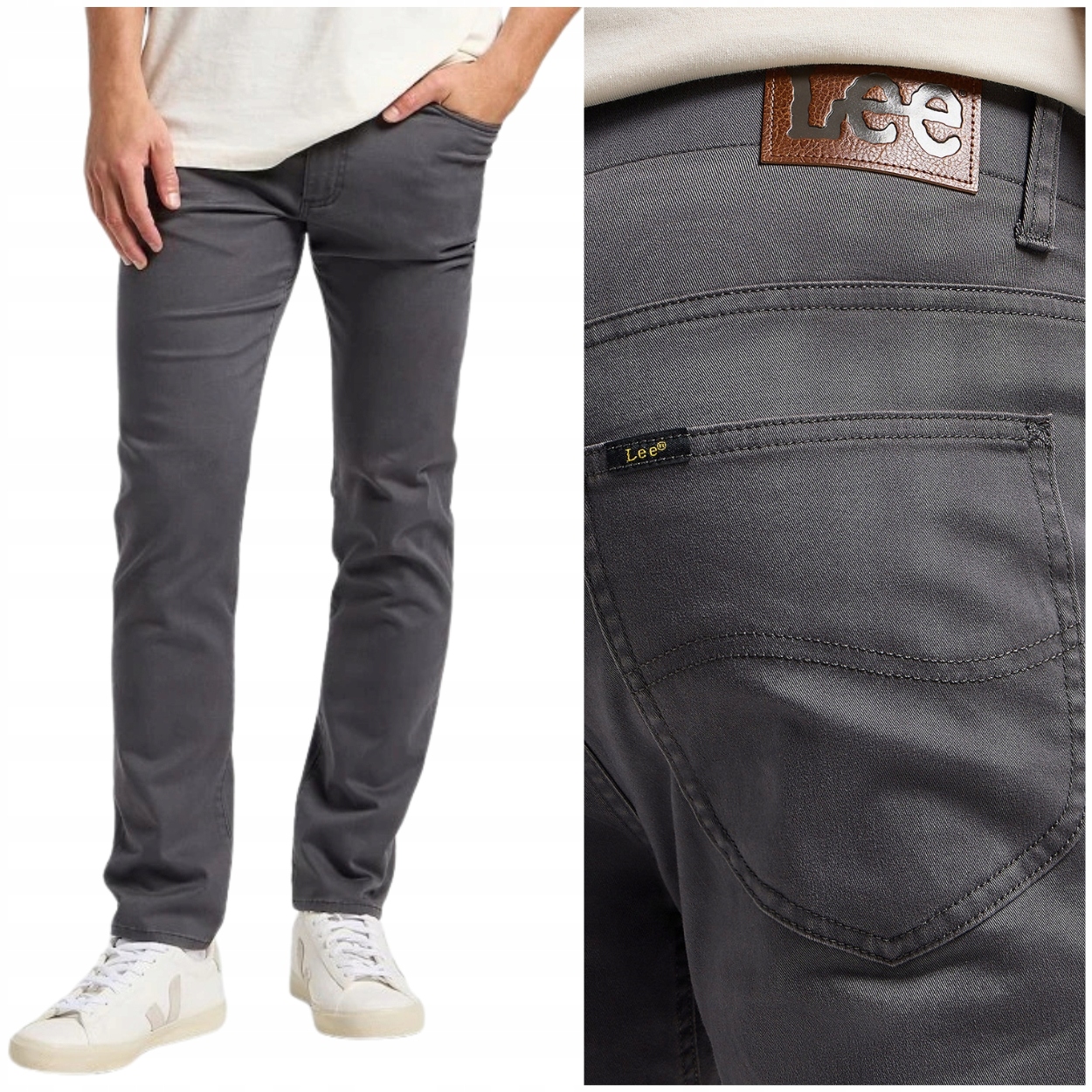 Lee Slim Fit Extreme Motion pohodlné přiléhavé látkové kalhoty W38 L32