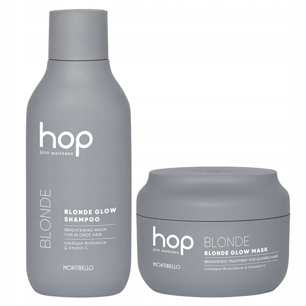 Montibello Hop Blonde Glow ochranný set pro blond a barvené vlasy
