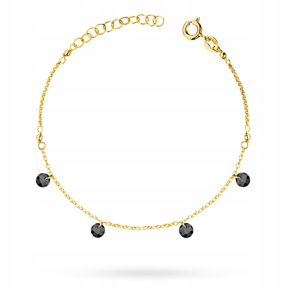 

Pozłacana bransoletka Srebrna pr 925 z cyrkoniami