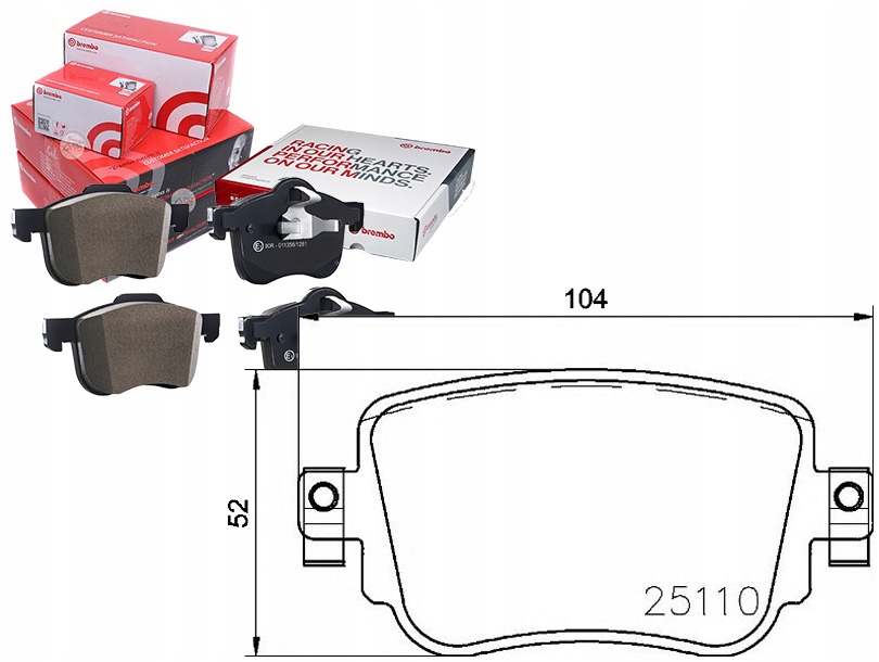 Brep 85 140 Brzdové Destičky Vw Sharan 15- Zadní Asistent řidiče #33
