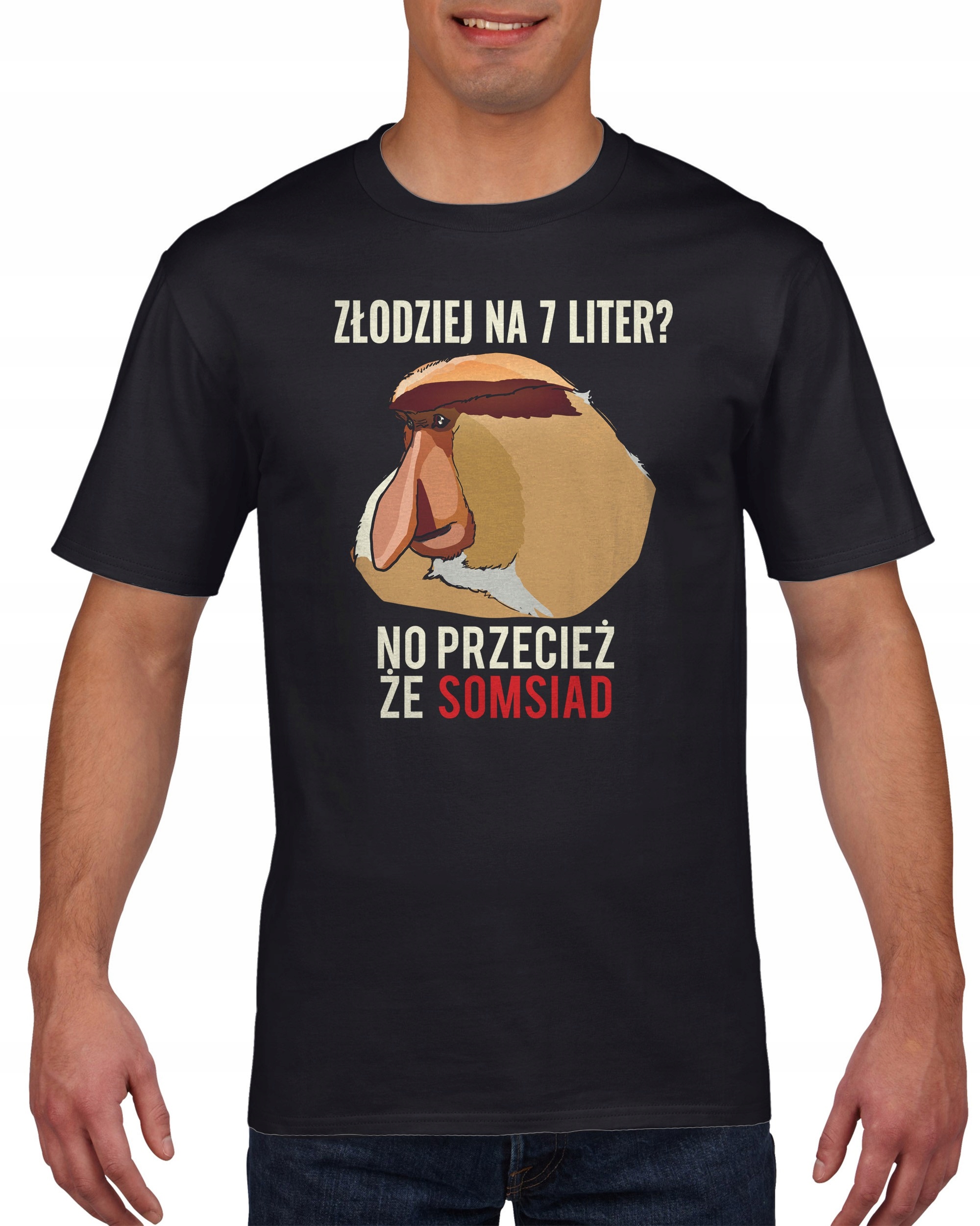 

Koszulka męska Nosacz Janusz sąsiad złodziej XXL