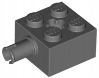 

Lego 6232 Klocek Mod Pin C. Szary Dbg 10 szt. Nowy