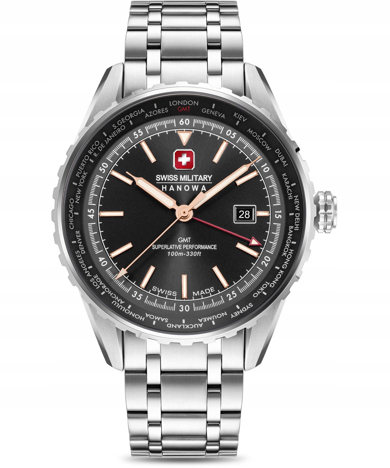 Pánské hodinky Swiss Military Hanowa Afterburn Gmt