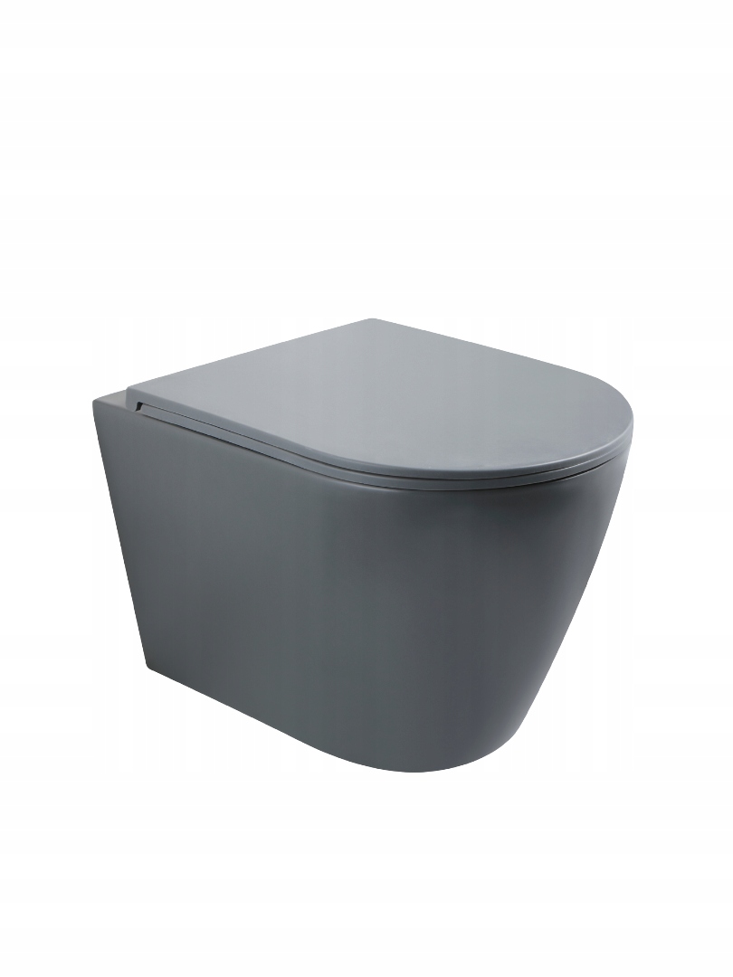 Uptrend Wc mísa Vortex oválná 48x36 cm pebble grey mat Amaro