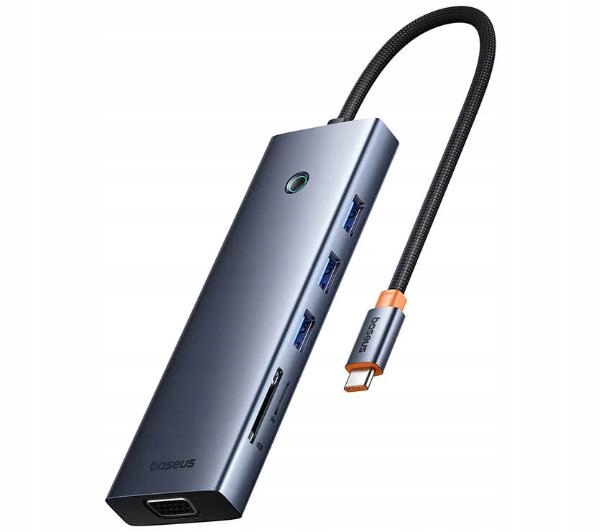 Usb hub Baseus 10v1 UltraJoy 3x Usb Hdmi Vga Sd Usb-c Jack 3,5 mm