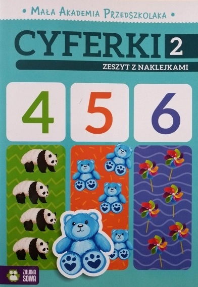 MAŁA AKADEMIA PRZEDSZKOLAKA CYFERKI 2 Z NAKLEJKAMI