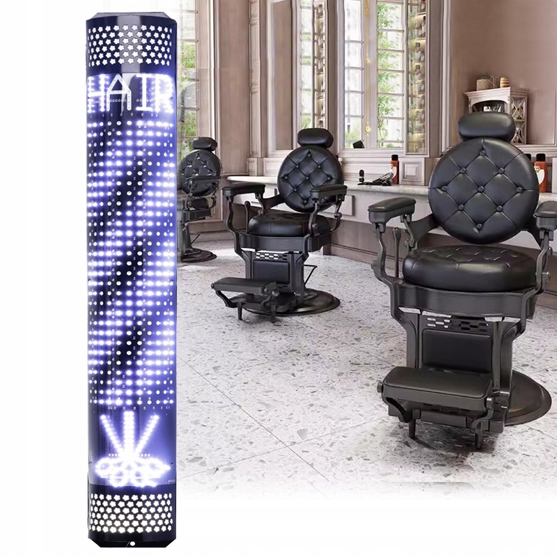 Plafon słupek barberski Led 120 cm obrotowy reklama Barber Pole