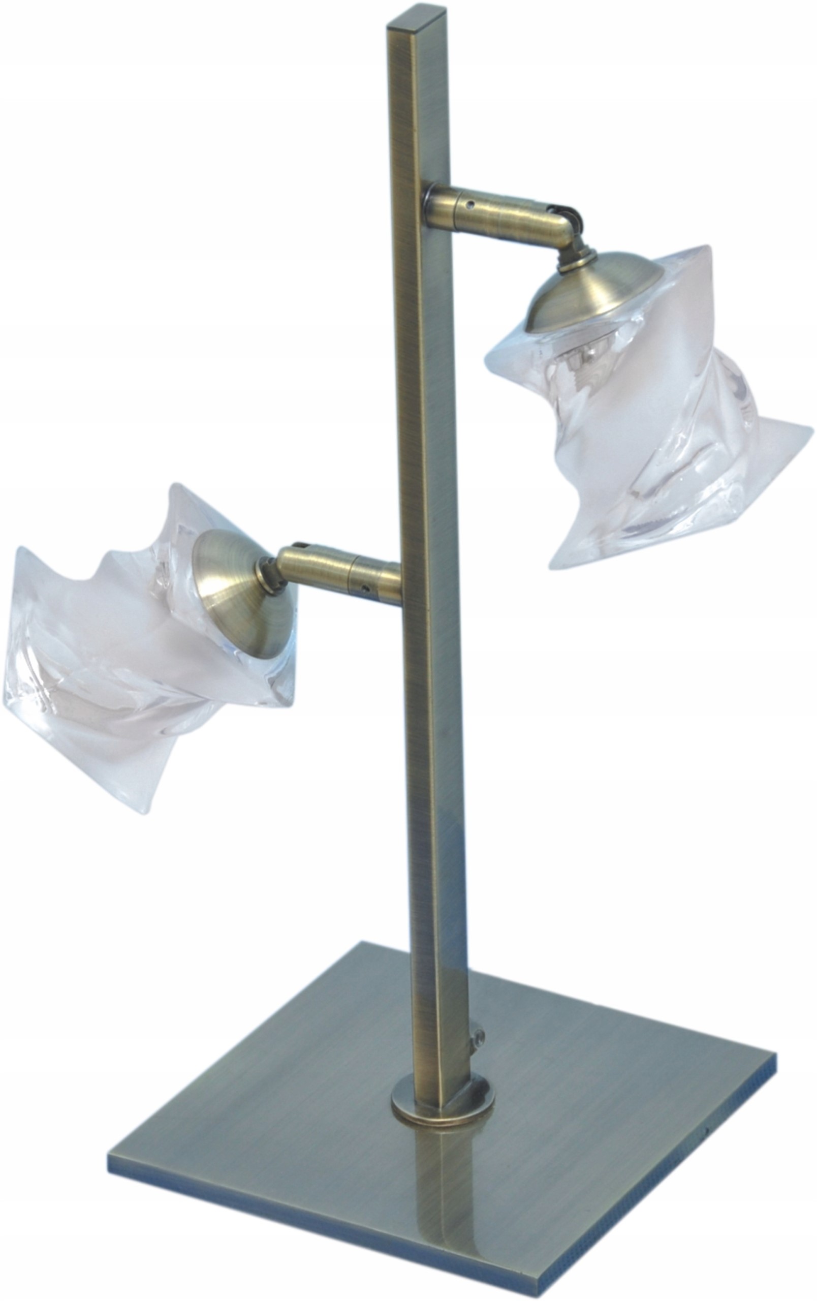 Lampka Nocna Podwójna Elegancka Prosta Metalowa G9