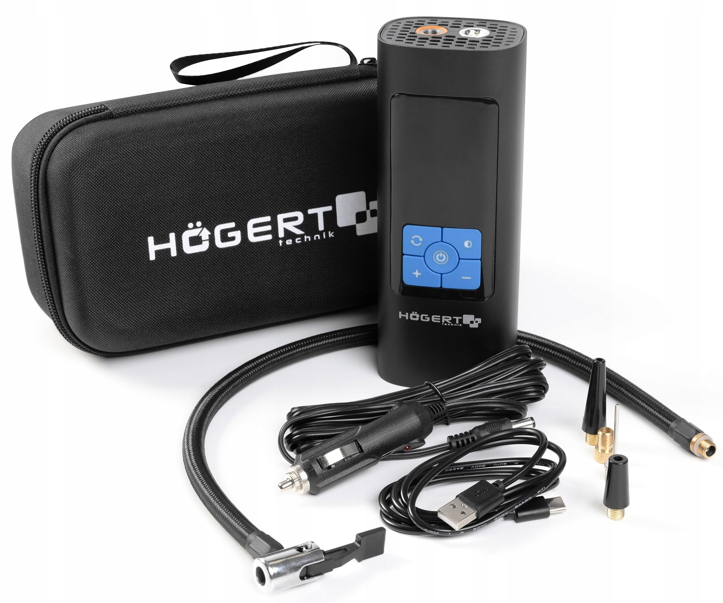 Hogert Kompresor Mini S Funkciou Nabíjačky 10BAR powerbank baterka