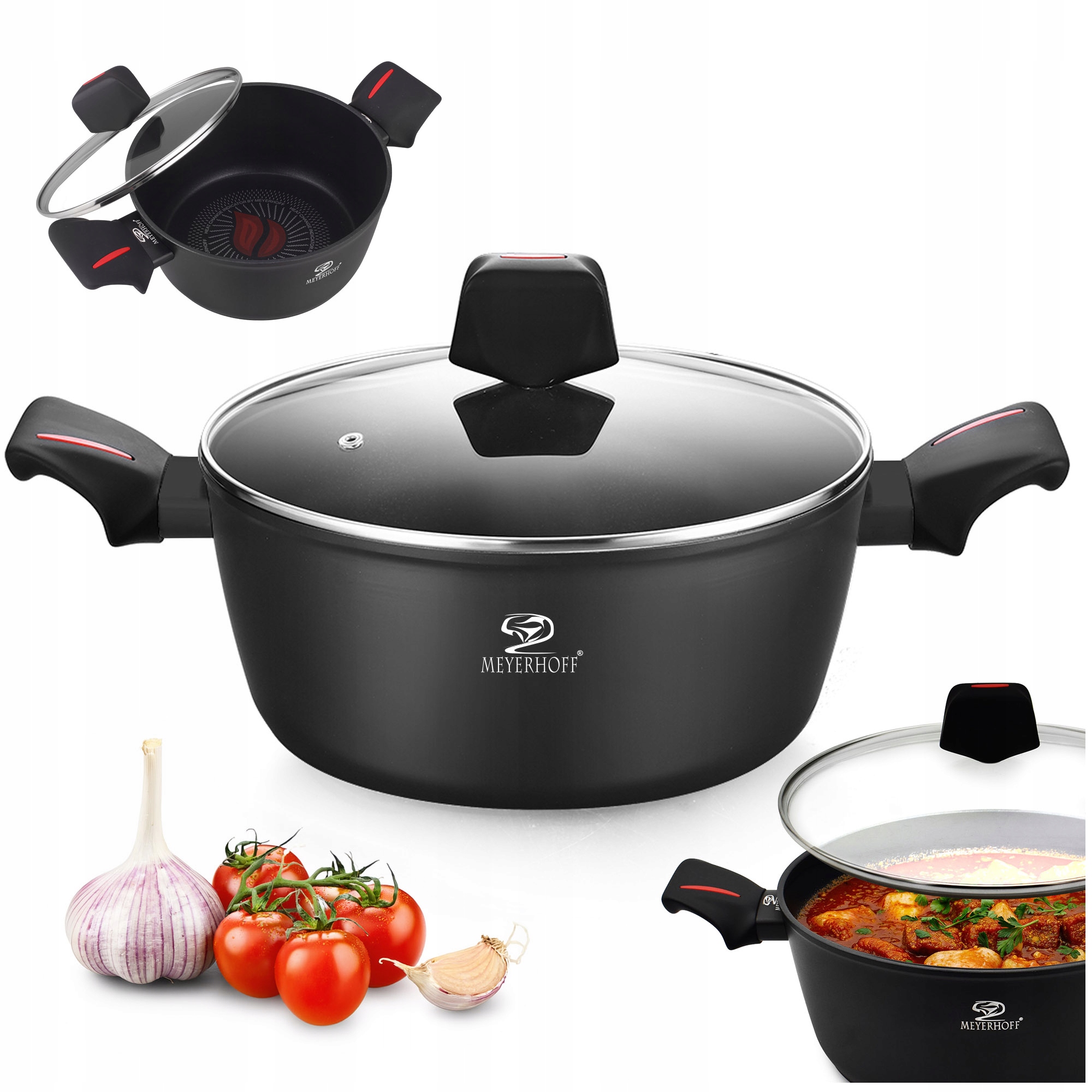 Hrnec 4,2L s držadly a funkcí Thermo Point Kulatý 24 cm
