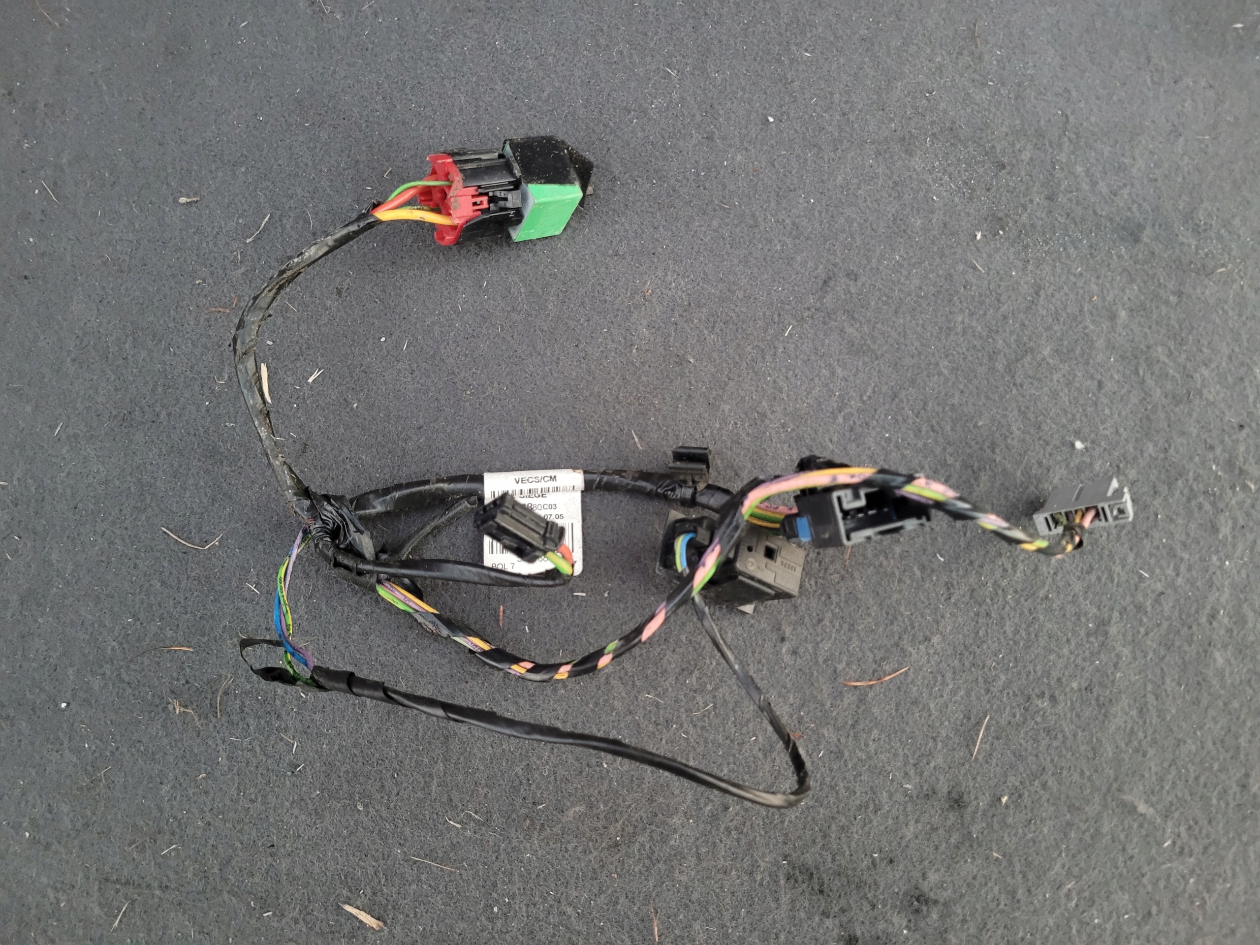 ПРОВОДКА СИДІННЯ ПАСАЖИРА PEUGEOT 607 9654276880