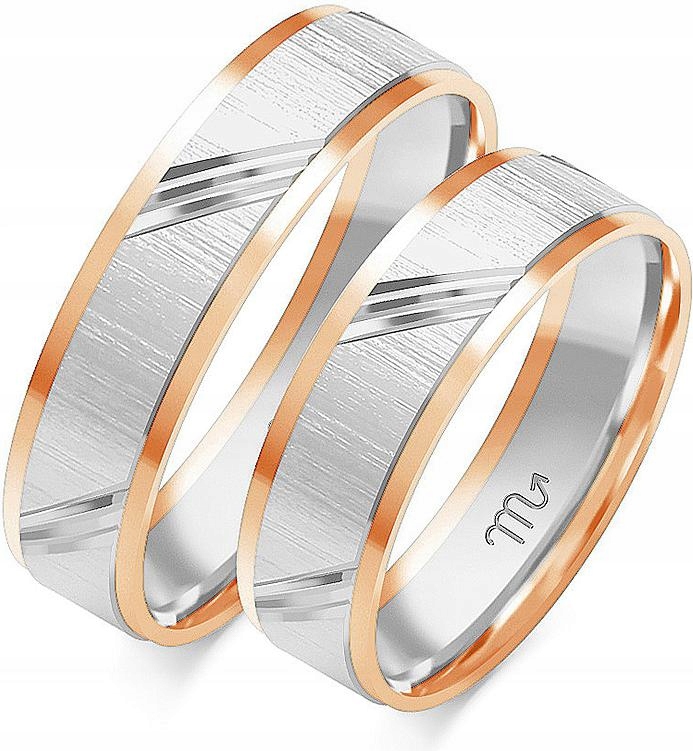 Zlatý snubní prsten s gravírováním na svatební hostina 585, 26 27 28, klasický, pro 14K páry