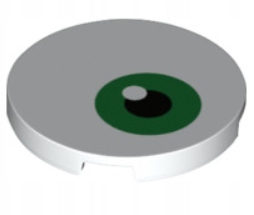 

Lego 67095pb001 Tile Płytka gładka 3x3 Oko (1g)