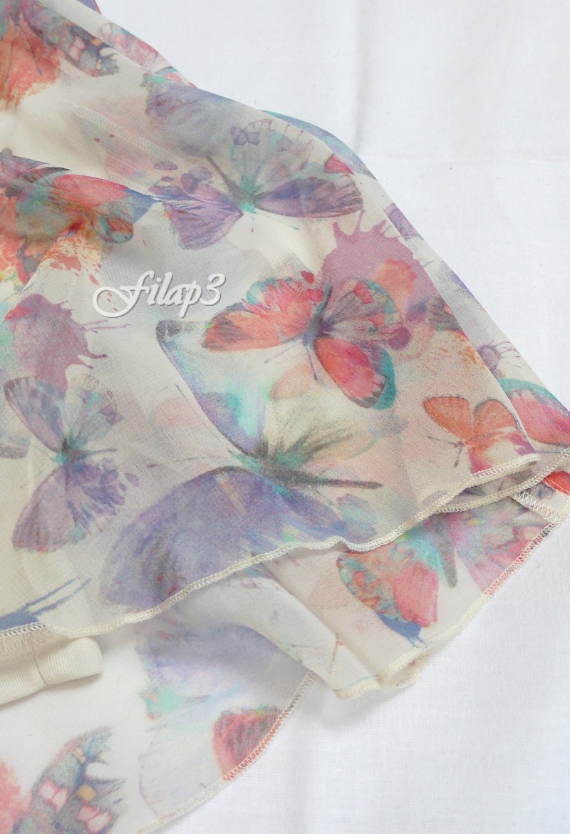 NEXT piękna sukienka w motyle perłki 12 l roz. 152 Długość przed kolano