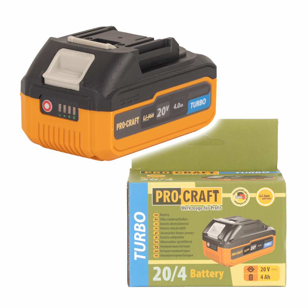 Akumulátor Procraft 20V 4Ah 20/4