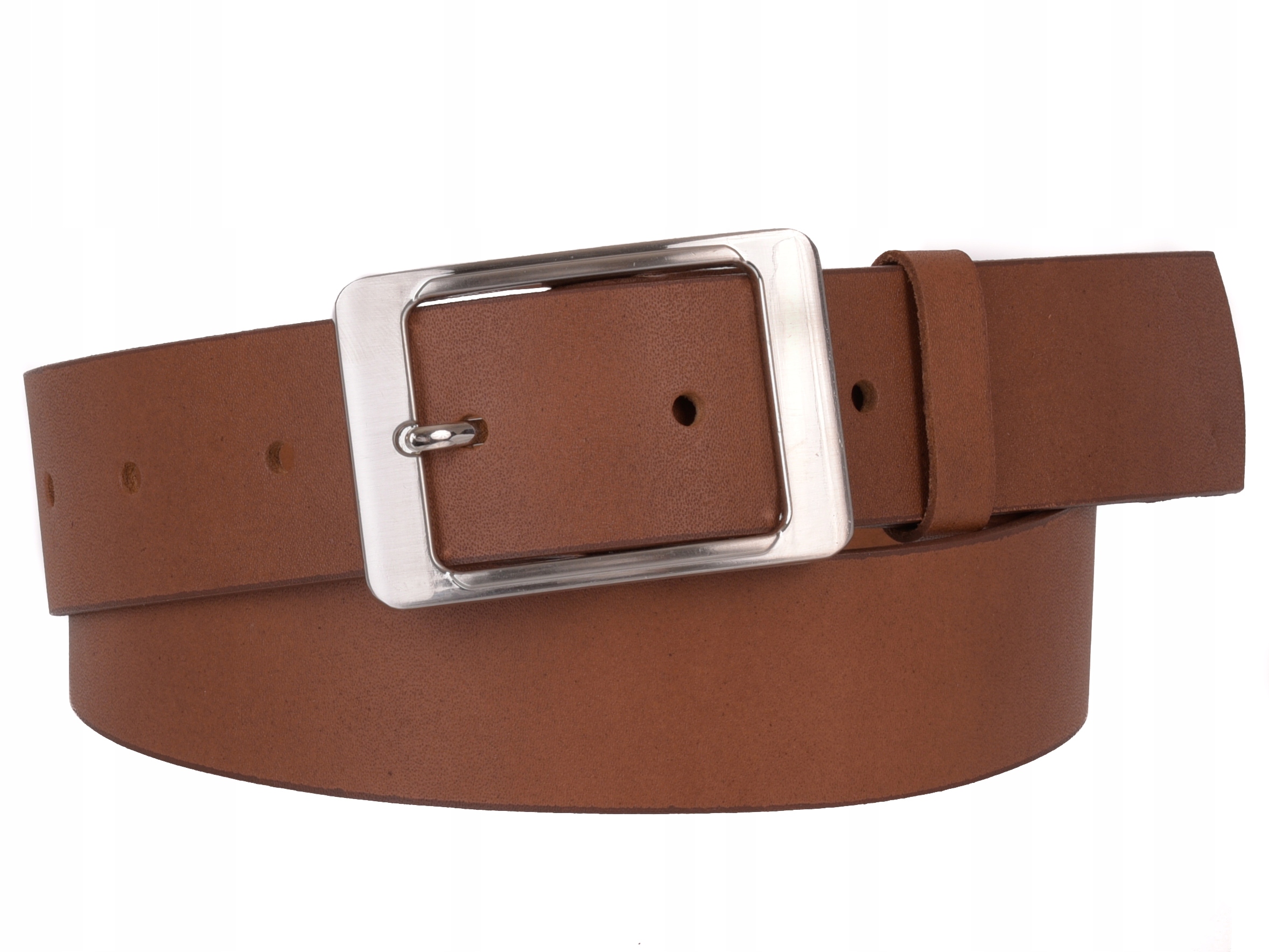 

Skórzany Pasek damski Szeroki Brąz 4cm 70